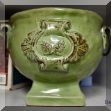 D26. Green pottery cache pot. 